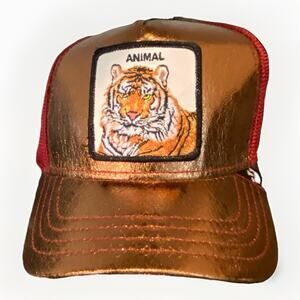 Goorin Bros The Farm Animal Trucker SPOTLIGHT ANIMAL TIGER METALLICS Capsule EUC